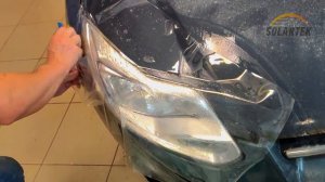 Восстановление фар и нанесение защитной плёнки на фары Ford Focus | Solartek
