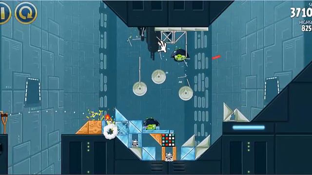 Angry Birds Star Wars :: Death Star Level 2-22 :: 3 Stars :: High Score смотреть онлайн