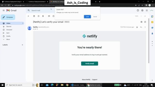 Add Continuous Deployment to Your Project using git, GitHub, and Netlify from Visual Studio Code смотреть онлайн