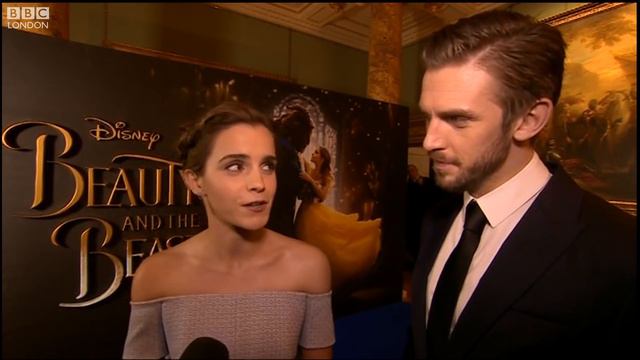Emma Watson & Dan Stevens 'Beauty and the Beast' interview - BBC London News смотреть онлайн