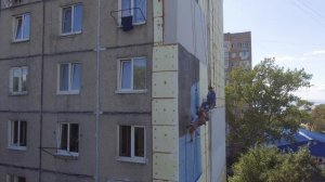 Утепление стен снаружи. Гостинка