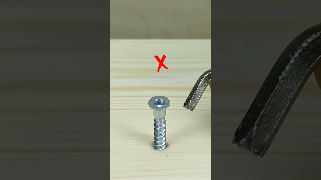 Обязательно запомни эту хитрость! Как легко закрутить конфирмат, если нет шестигранника? смотреть онлайн