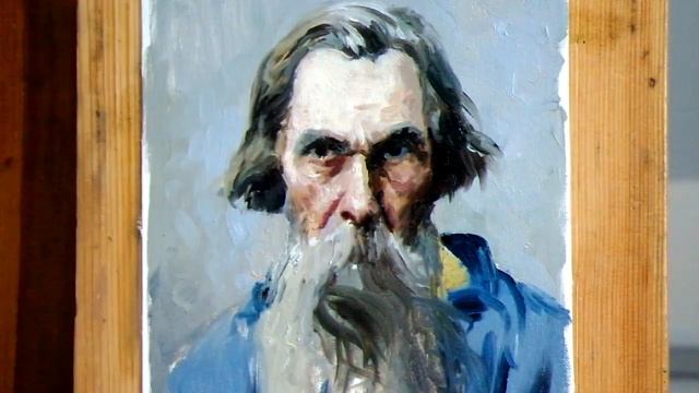 Урок живописи маслом. Портрет А.К. Саврасова смотреть онлайн