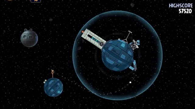 Angry Birds Star Wars Level 2-1 Death Star. 3 stars смотреть онлайн
