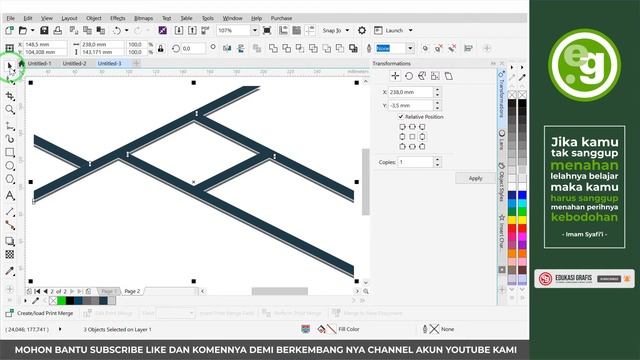 MEMBUAT DENAH LOKASI || GAYA ISOMETRIC - TUTORIAL CORELDRAW - Edukasi Grafis смотреть онлайн