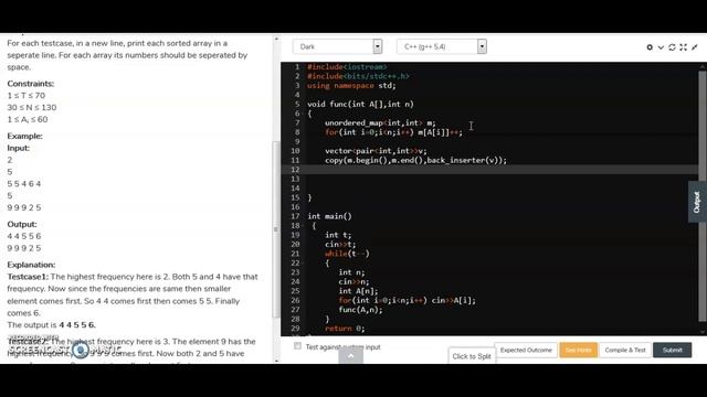 Sorting Elements of an Array by Frequency | Competitive Programming | Company : Oracle,Zoho,Zycus смотреть онлайн