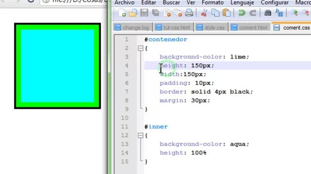 Tutorial #7 CSS y HTML - Box Model (Margin, Border, Padding, Content) y comentarios смотреть онлайн