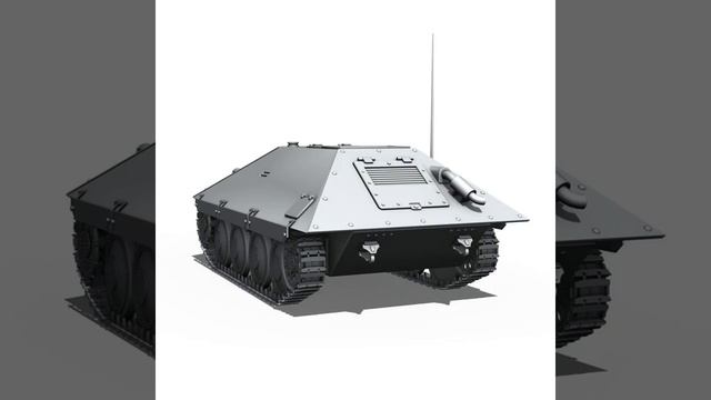 3D Model of Maresal M06 - Romanian tank destroyer Review смотреть онлайн