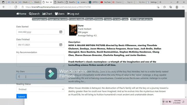 Booktracker web app using google books api oauth смотреть онлайн