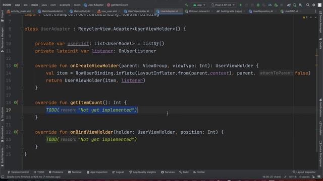 ANDROID com KOTLIN 2023 - #67 - ROOM - RecyclerView com ItemClick смотреть онлайн