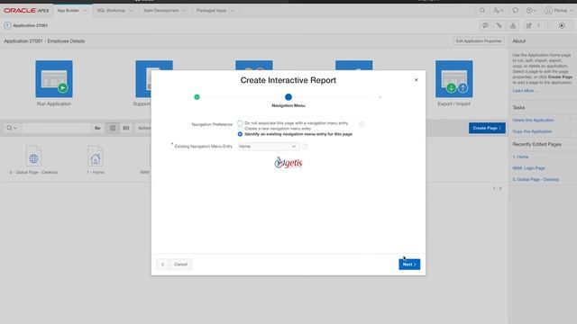 How to add interactive report in Oracle APEX - Igetis Solutions смотреть онлайн
