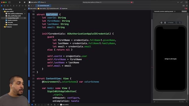 Sign in with Apple using SwiftUI | iOS 14 | Swift 5 смотреть онлайн