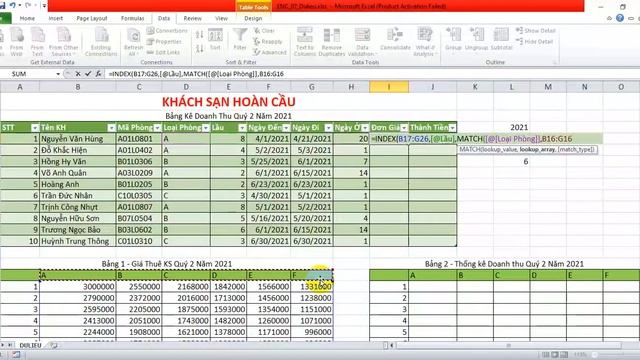 [HUTECH] Module 1 - Excel nâng cao - Đề số 7 - Câu 5,6,7 смотреть онлайн