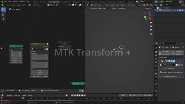45 NODES FREE! in the MTK Toolkit 1.1Updated (Manellopgar Toolkit) - Geometry Nodes смотреть онлайн