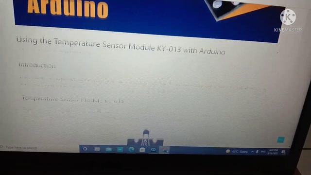 TEMPERATURE SENSOR (ANALOG KY-013) WITH ARDUINO UNO смотреть онлайн