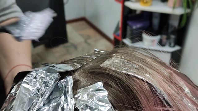 мелирование "штопка" средняя толщина прядок, больше блонда смотреть онлайн