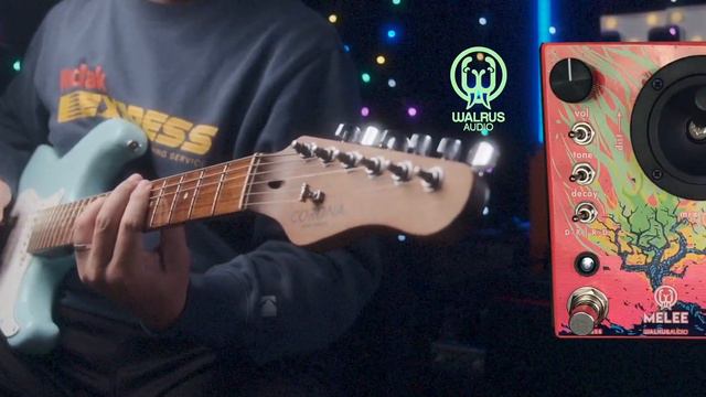 Walrus Audio MELEE Distortion & Reverb "Wall Of Noise" test by Jimmy Lin (No Talking) смотреть онлайн