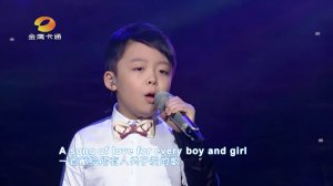 Невероятное исполнение песни Tell me why - Declan Galbraith ! на шоу талантов в Китае