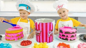 Крис и дядя в день рождения сюрпризы и сладкий!