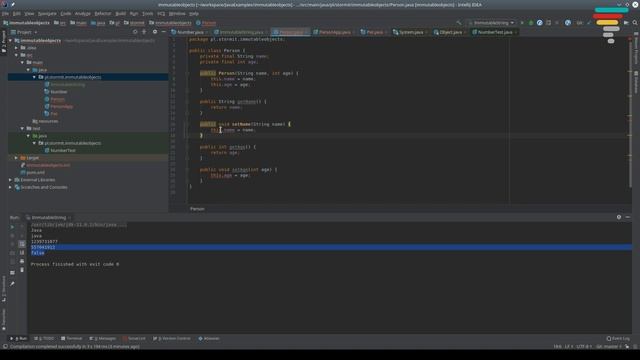 Immutable – niezmienne obiekty, tutorial JAVA смотреть онлайн