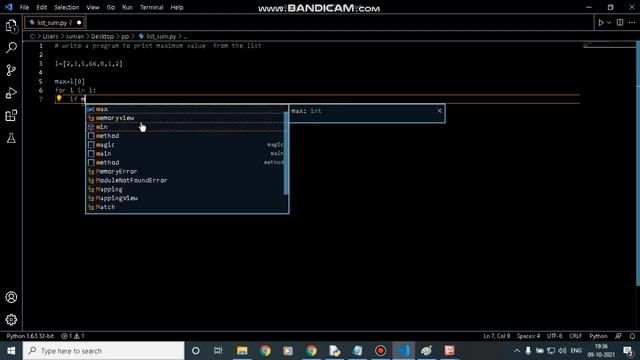 Get the largest number from a list ||python || Apex Education смотреть онлайн