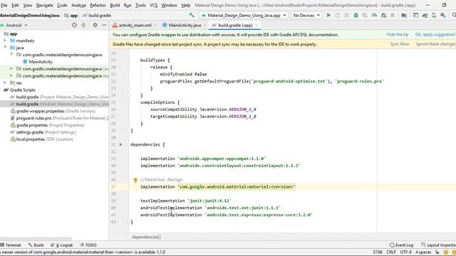 Setup Material design in android using Java - Androidx Tutorial смотреть онлайн