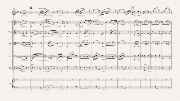Arnold Schönberg - Notturno for Harp and Strings (Score)
