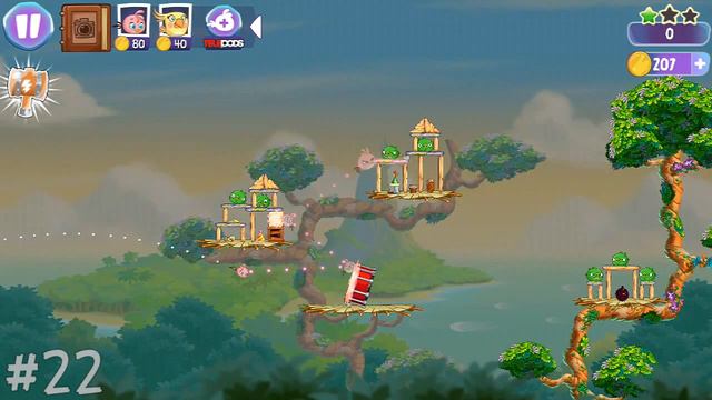 Angry Birds Stella - Wall of Pigs 2 Level 18,19,20,21,22- Walkthrough 3 Stars Gameplay - Android iO смотреть онлайн