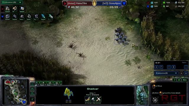 Starcraft 2 Heart of the Swarm Match HasuObs (Protoss) vs Apocalypse (Terran) PvT Ohana LE смотреть онлайн
