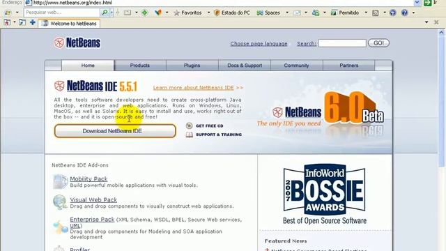 aula 115 java ee Baixando NetBeans e kit java смотреть онлайн