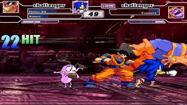 Mario, Sonic & Tinky Winky VS Luigi, Tails & Darwin | Goku, Sonic & Courage VS Thanos | FUNNY GAMIN смотреть онлайн