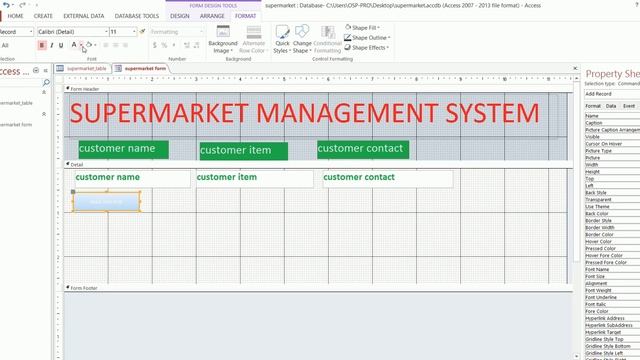 how to create Supermarket management system in access смотреть онлайн