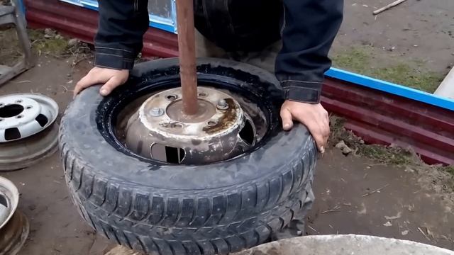 Самодельный шиномонтаж смотреть онлайн