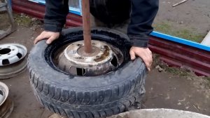 Самодельный шиномонтаж