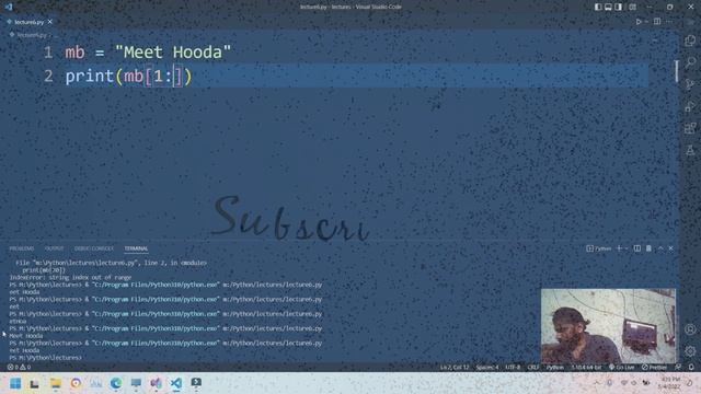 6-String Slicing N Functions in Python in English|Python Tutorials For Absolute Beginners In Englis смотреть онлайн