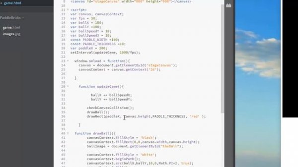 HTML5 Canvas: Part 3- Mouse Input and the Paddle