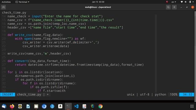 script by python check betowen created and modfied - سكربت بالبايثون لحساب وقت تشغيل الملف смотреть онлайн