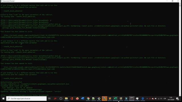 Curso Python + Google SpreadSheet 2020 en Español смотреть онлайн