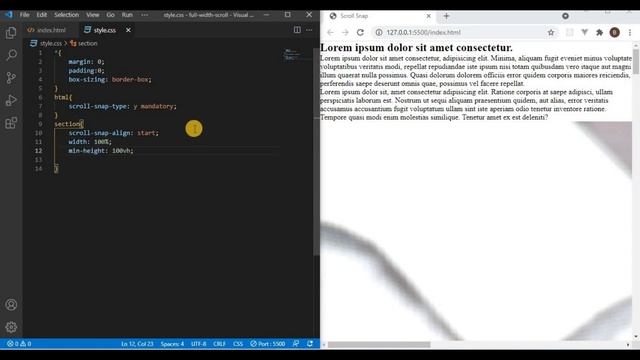 Creative Full Page Scroll Section Website Design Using HTML CSS Only | CSS Scroll-Snap #scroll-sna смотреть онлайн