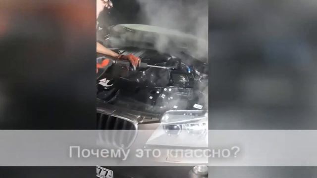 Мойка подкапотного пространства автомобиля паром. смотреть онлайн