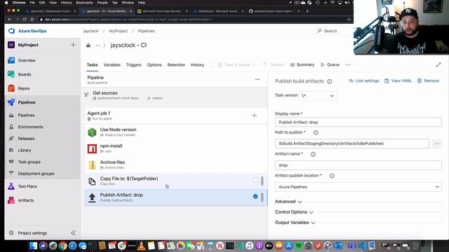 Azure DevOps, GitHub, React Deployment - Deployment Center in Azure App Service смотреть онлайн