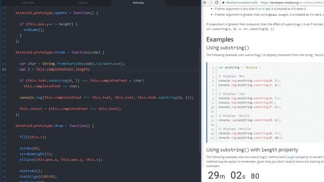 A Game A Day 14 - JavaScript ZType! смотреть онлайн