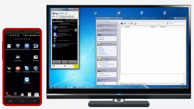 Как соедeнить ANDROID с ПК (MyPhoneExplorer ), часть 4(4). смотреть онлайн