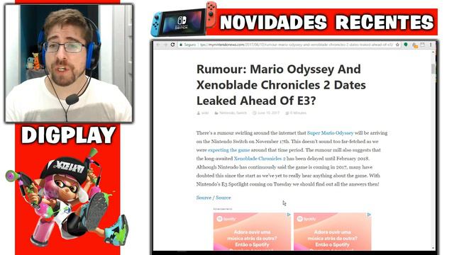 Nintendo Switch: Novos detalhes FIFA18 | Data Mario Odyssey | Xenoblade2 adiado | Jogos mais caro смотреть онлайн