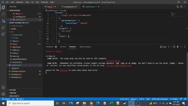 Using ESLint Plugin jsx-a11y With Recommended and Custom Rules смотреть онлайн