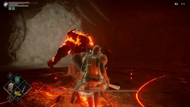 Demon's Souls Walkthrough: Flamelurker Boss (Level 2-2) смотреть онлайн