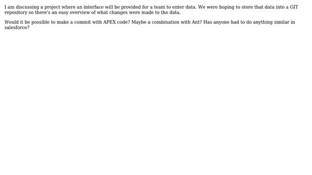 Salesforce: Using APEX to Commit to GIT смотреть онлайн