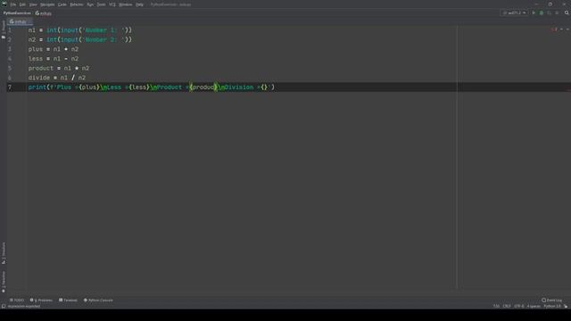 Simple math operations in Python. смотреть онлайн
