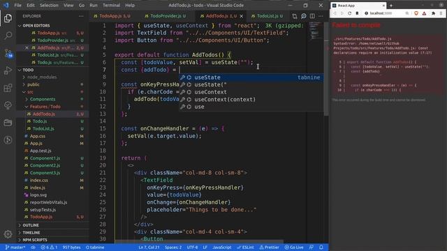 Practical Context API and useContext Hook with example Part 3 | React Hooks for Beginners смотреть онлайн