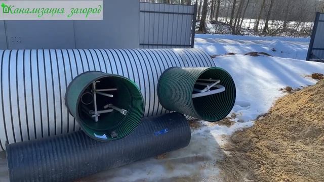 Монтаж станции биологической очистки (септика) Кан Ультра 5 и кессона К2 от компании "Топол Эко" смотреть онлайн